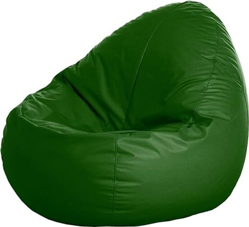 كرسي على شكل كرسي بين باج ناعم ومريح مقاس XX-Large وXXX-Large (MM TEX) (XX-Large Rexine، أخضر داكن)
